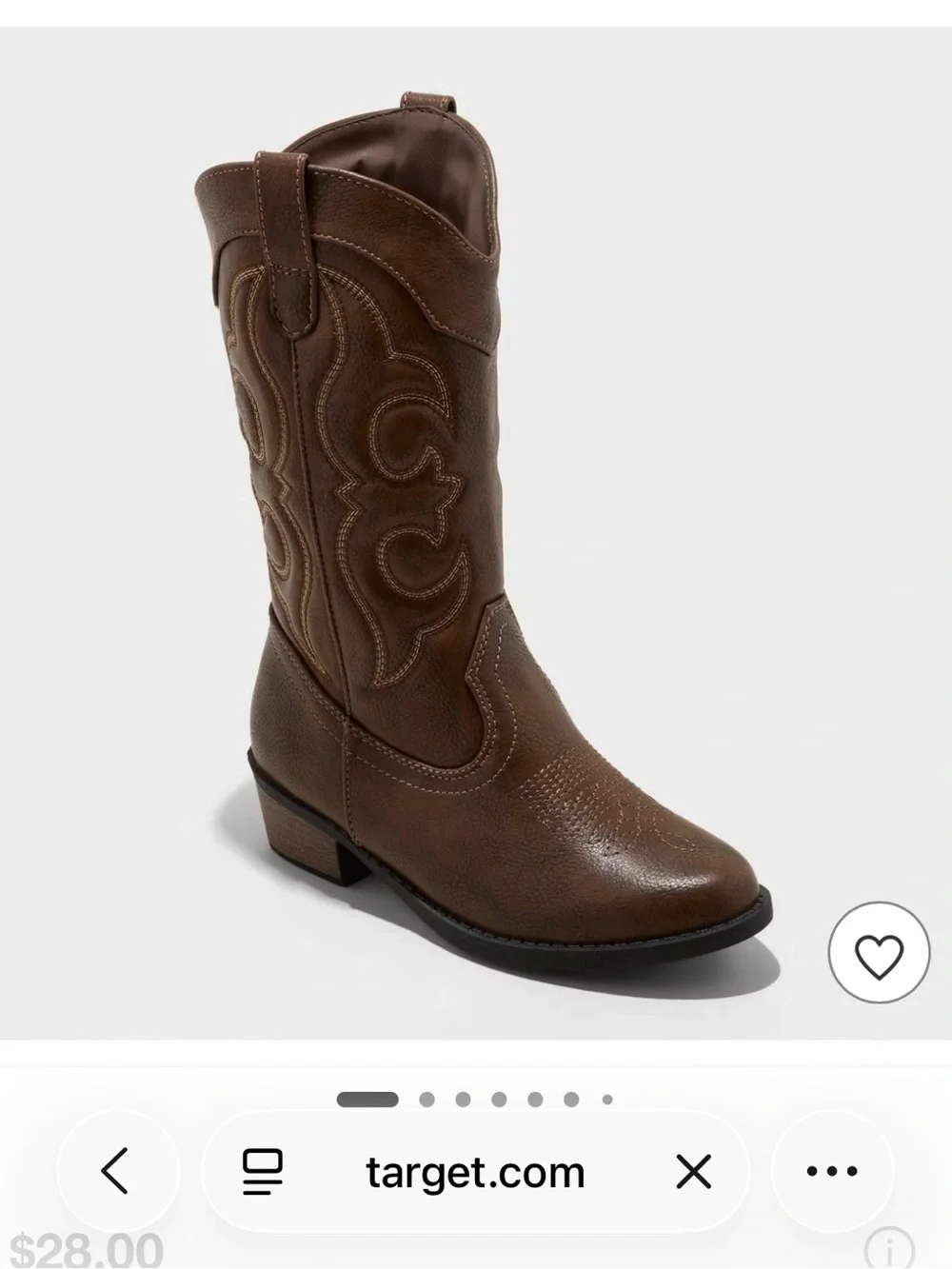 Kids brown Montana Western boot